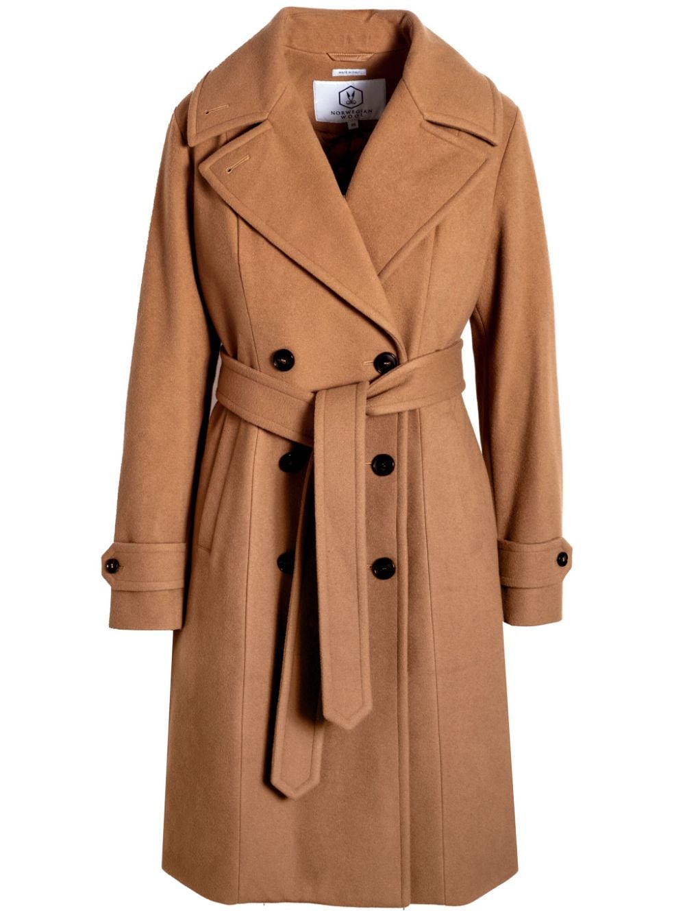 Norwegian Wool City double-breasted coat - Brown von Norwegian Wool