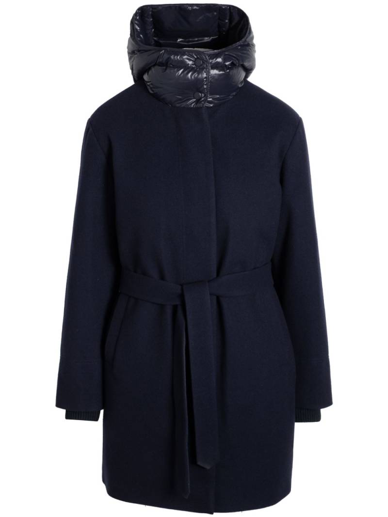 Norwegian Wool belted-waist hooded coat - Black von Norwegian Wool