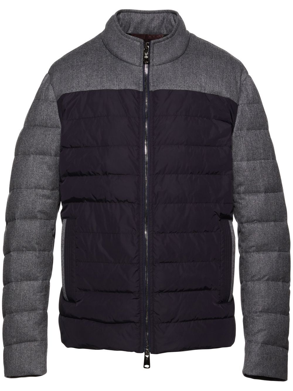 Norwegian Wool colour-block padded jacket - Grey von Norwegian Wool