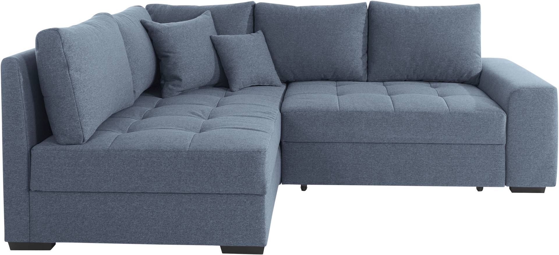 Mr. Couch Ecksofa »Quebec L-Form«, Bettfunktion, 2 Bettkästen, wahlweise Kaltschaum (140kg Belastung) von Mr. Couch