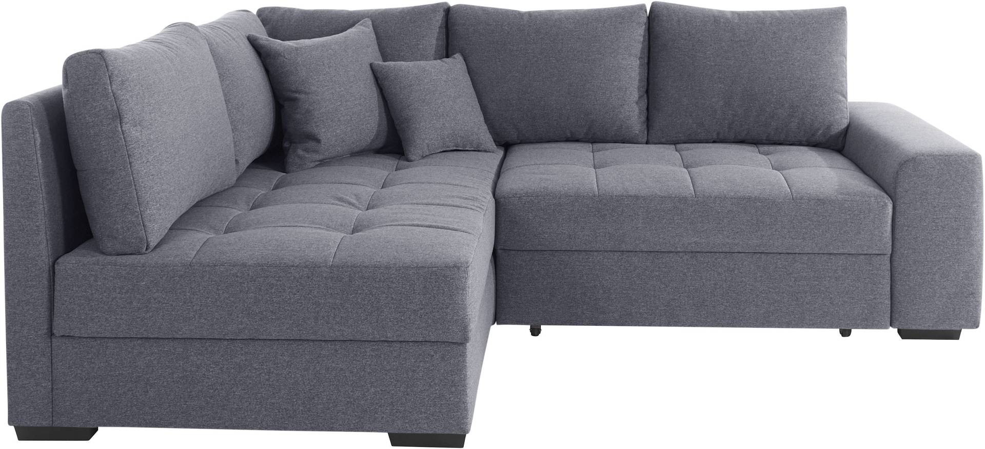 Mr. Couch Ecksofa »Quebec L-Form«, Bettfunktion, 2 Bettkästen, wahlweise Kaltschaum (140kg Belastung) von Mr. Couch