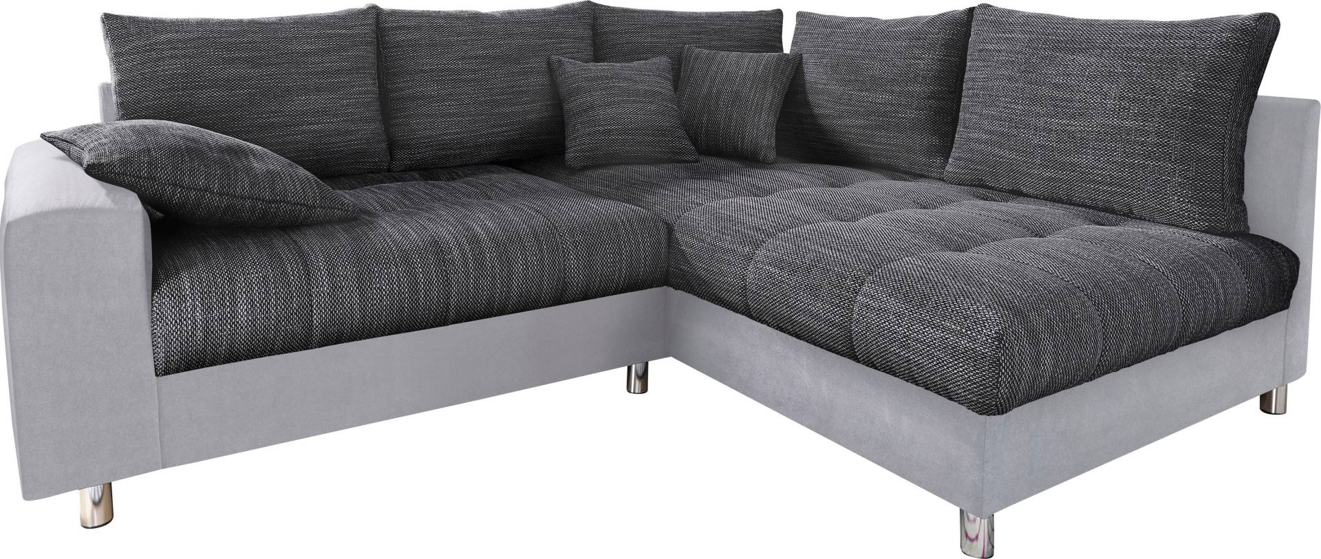 Mr. Couch Ecksofa »Tobi L-Form«, wahlweise mit Kaltschaum (140kg Belastung/Sitz), RGB-LED-Beleuchtung von Mr. Couch