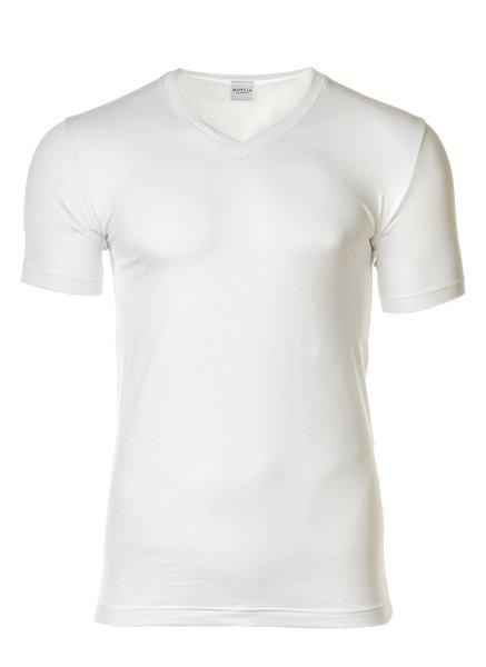 T-shirt Bequem Sitzend Herren Weiss L von Novila