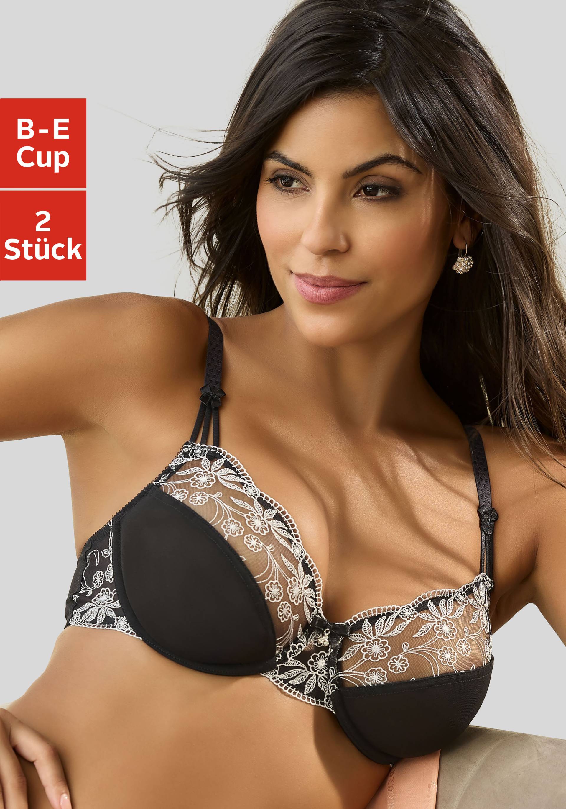 Nuance Bügel-BH, mit schöner Stickereispitze, Dessous Nuance Bügel-BH, mit schöner Stickereispitze, Dessous von Nuance