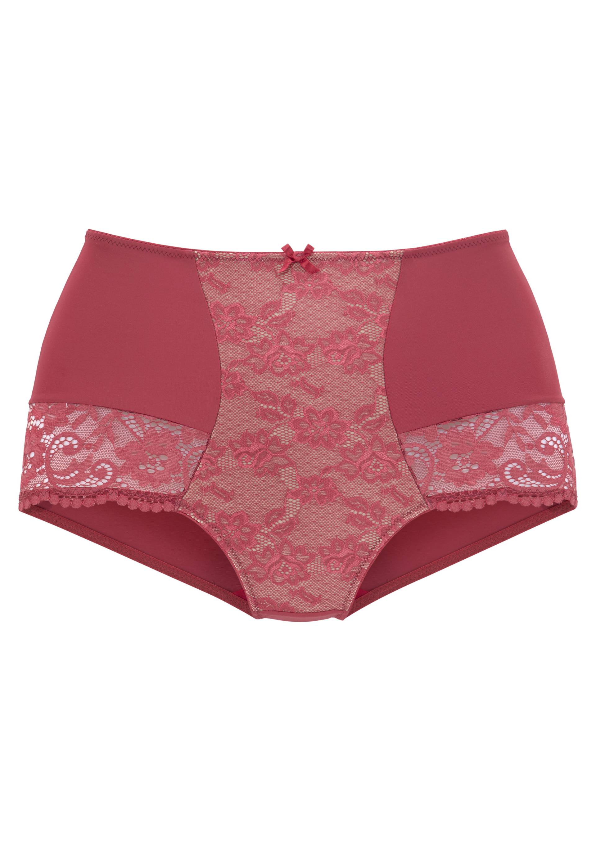 Nuance High-Waist-Panty, mit Spitzeneinsätzen von Nuance