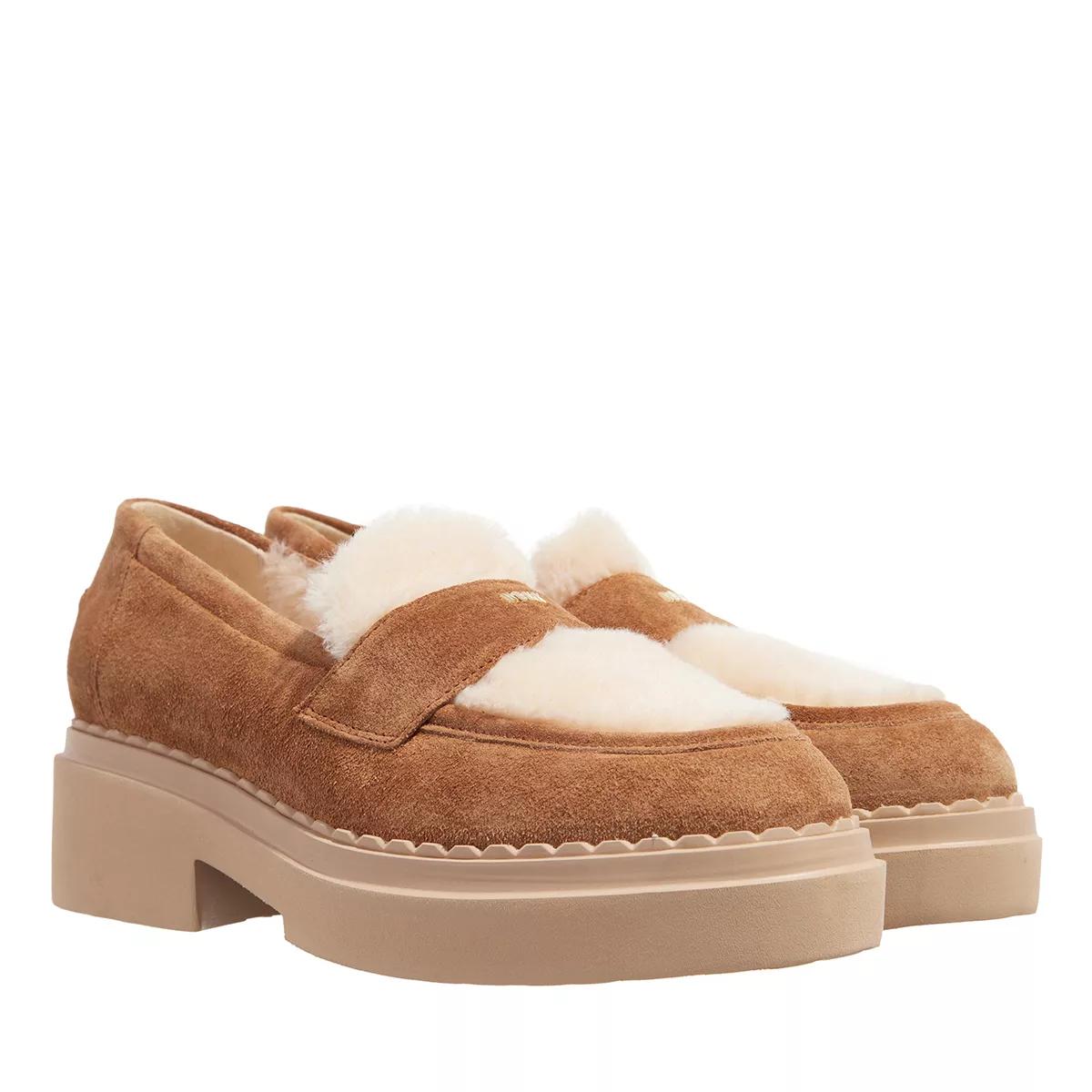 Nubikk Loafers & Ballerinas - Frankie Loafer Fur - Gr. 37 (EU) - in Beige - für Damen von Nubikk