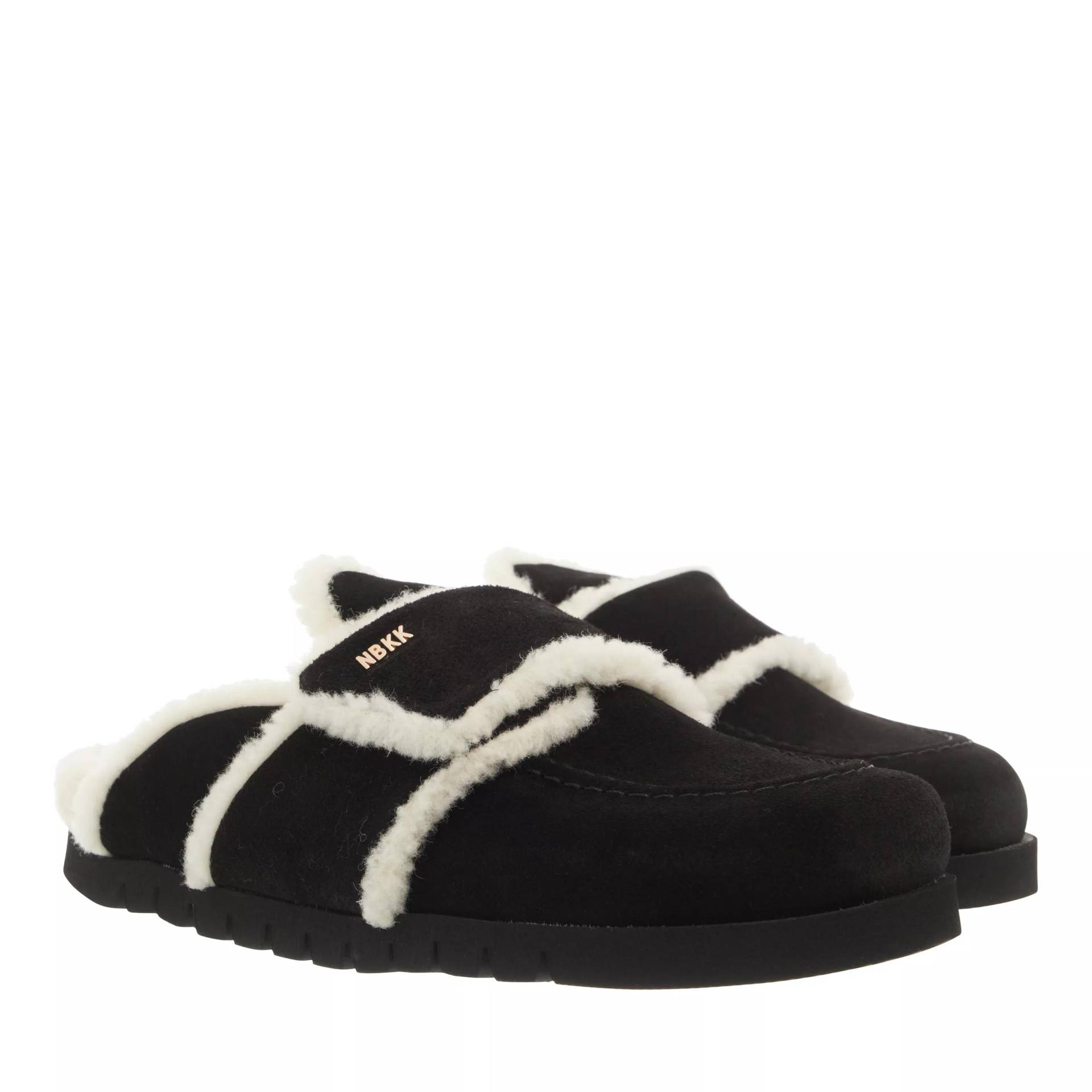 Nubikk Slipper & Pantoletten - Teddy Fur (L) - Gr. 37 (EU) - in Schwarz - für Damen von Nubikk