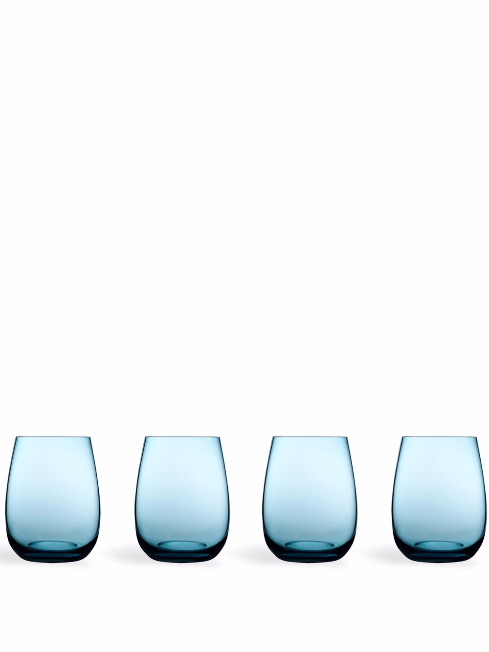 Nude Coloured U set of four tumblers - Blue von Nude