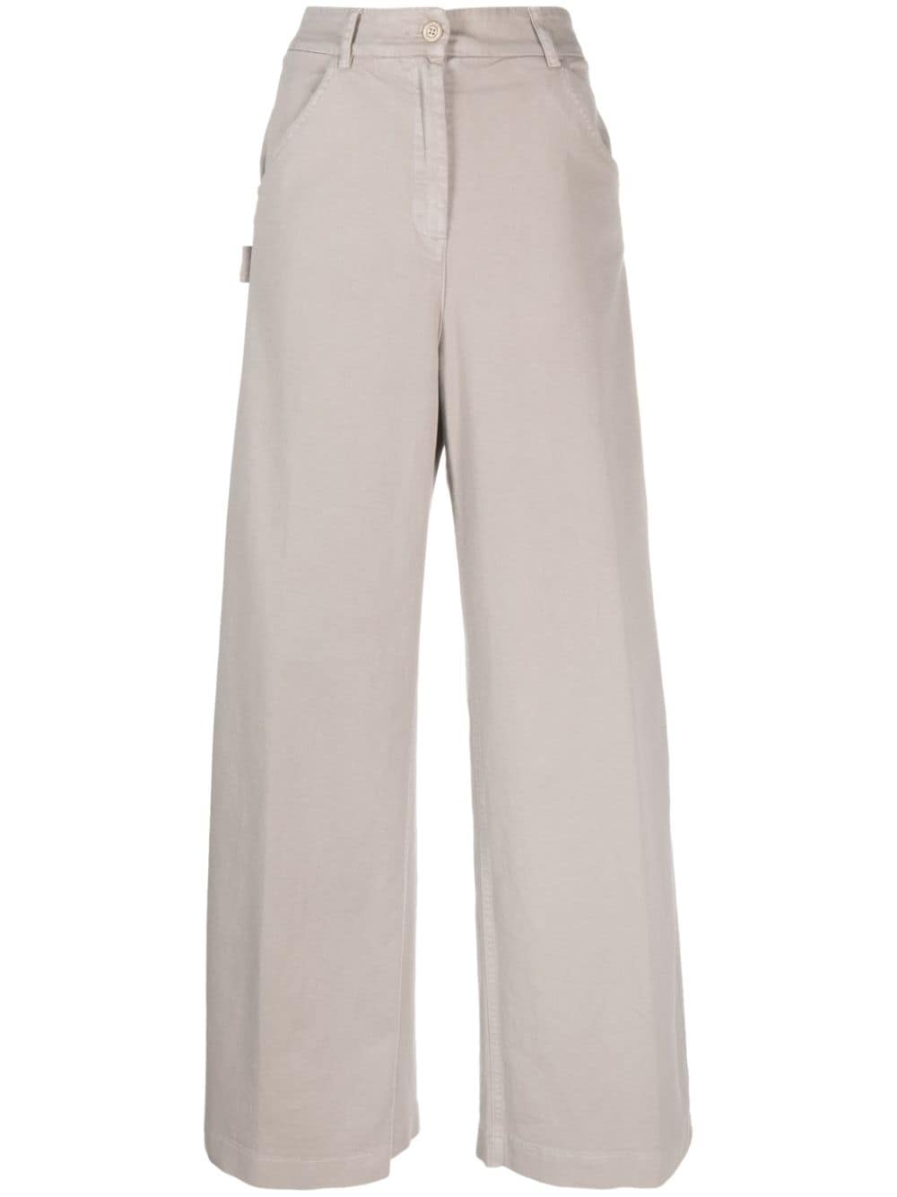 Nude high-waisted cargo trousers - Grey von Nude