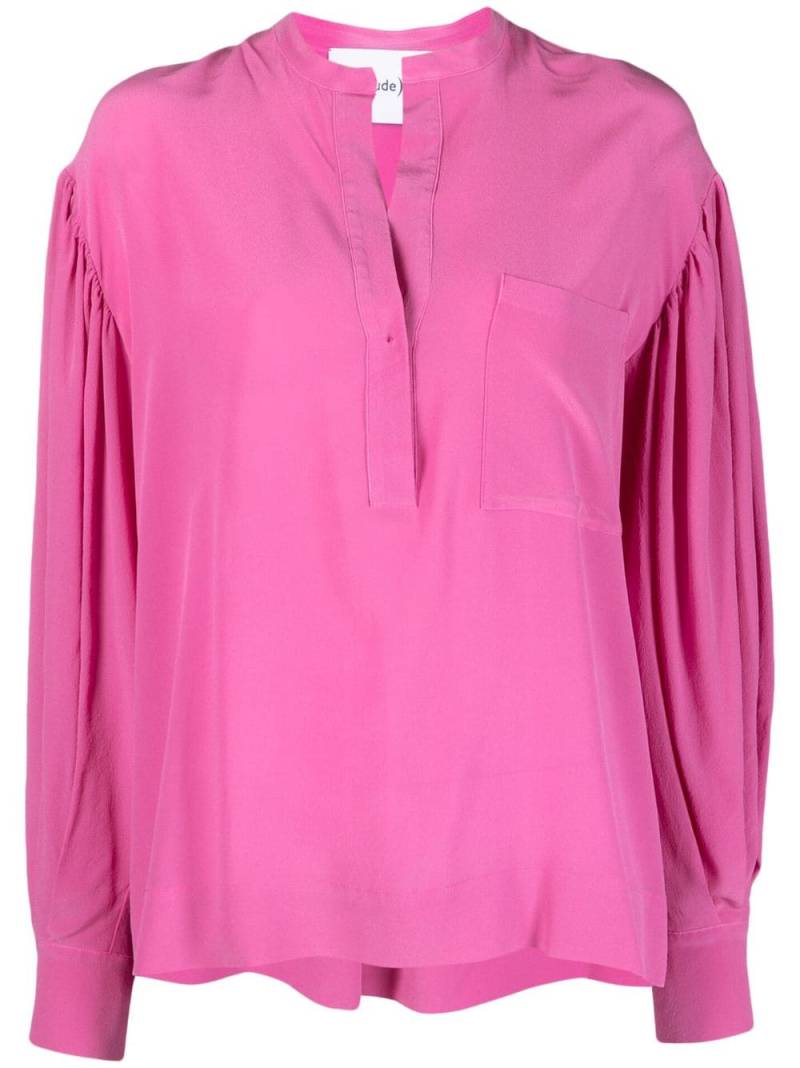 Nude long-sleeve silk blouse - Pink von Nude