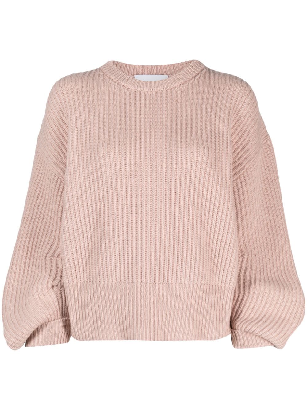 Nude ribbed-knit crew-neck jumper - Pink von Nude