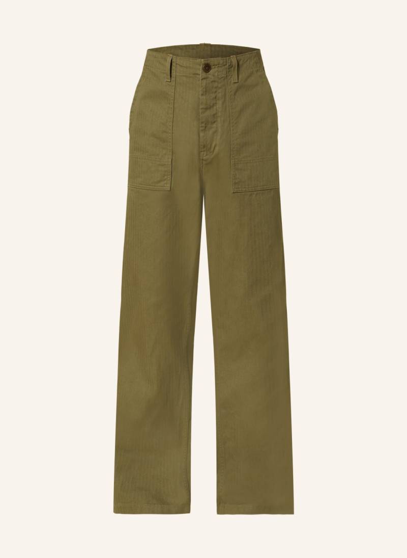 Nudie Jeans Hose Tuff Tony Fatigue Regular Fit gruen von Nudie Jeans