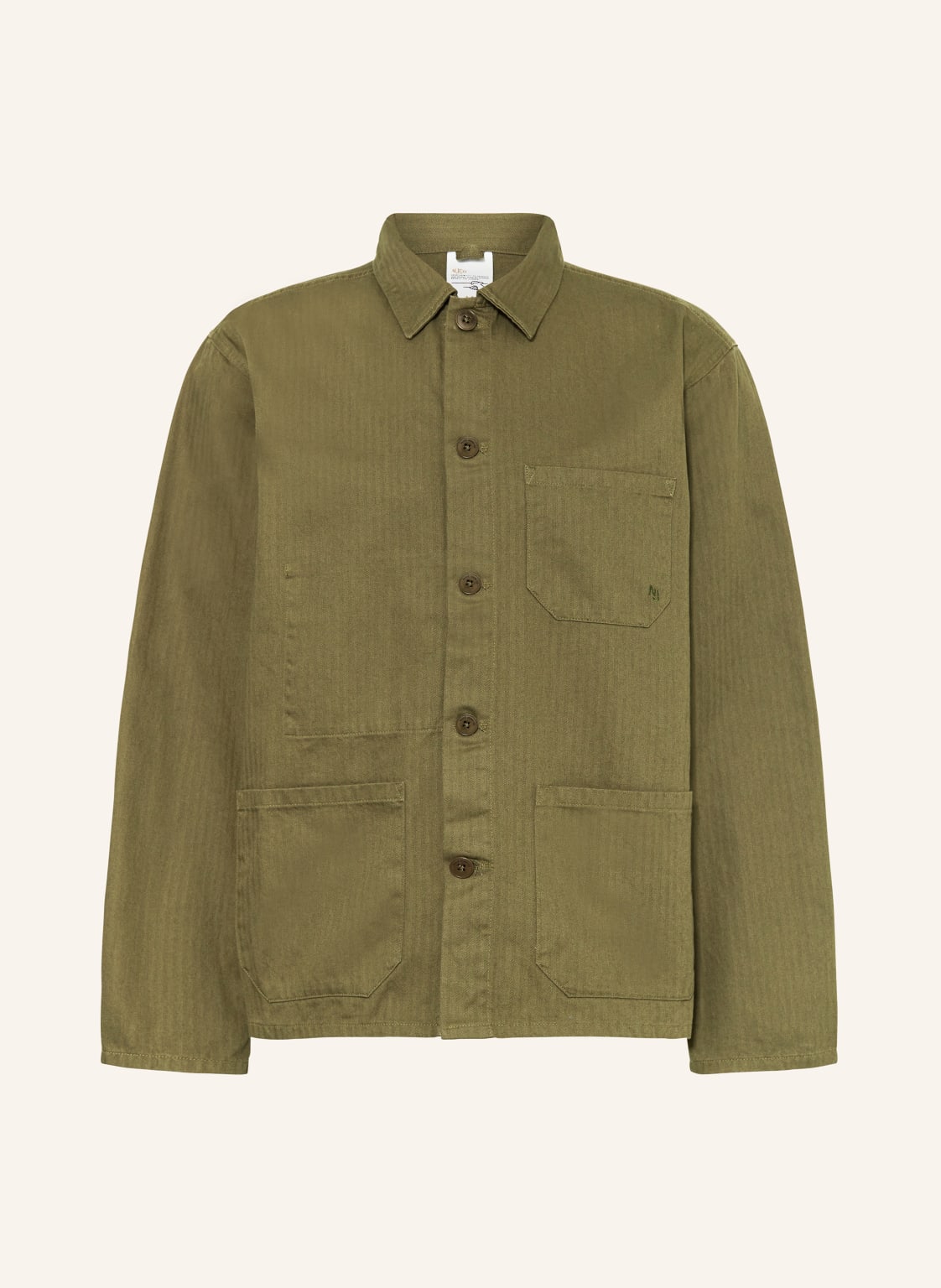 Nudie Jeans Overjacket Buddy Herringbone gruen Nudie Jeans Overjacket Buddy Herringbone gruen von Nudie Jeans