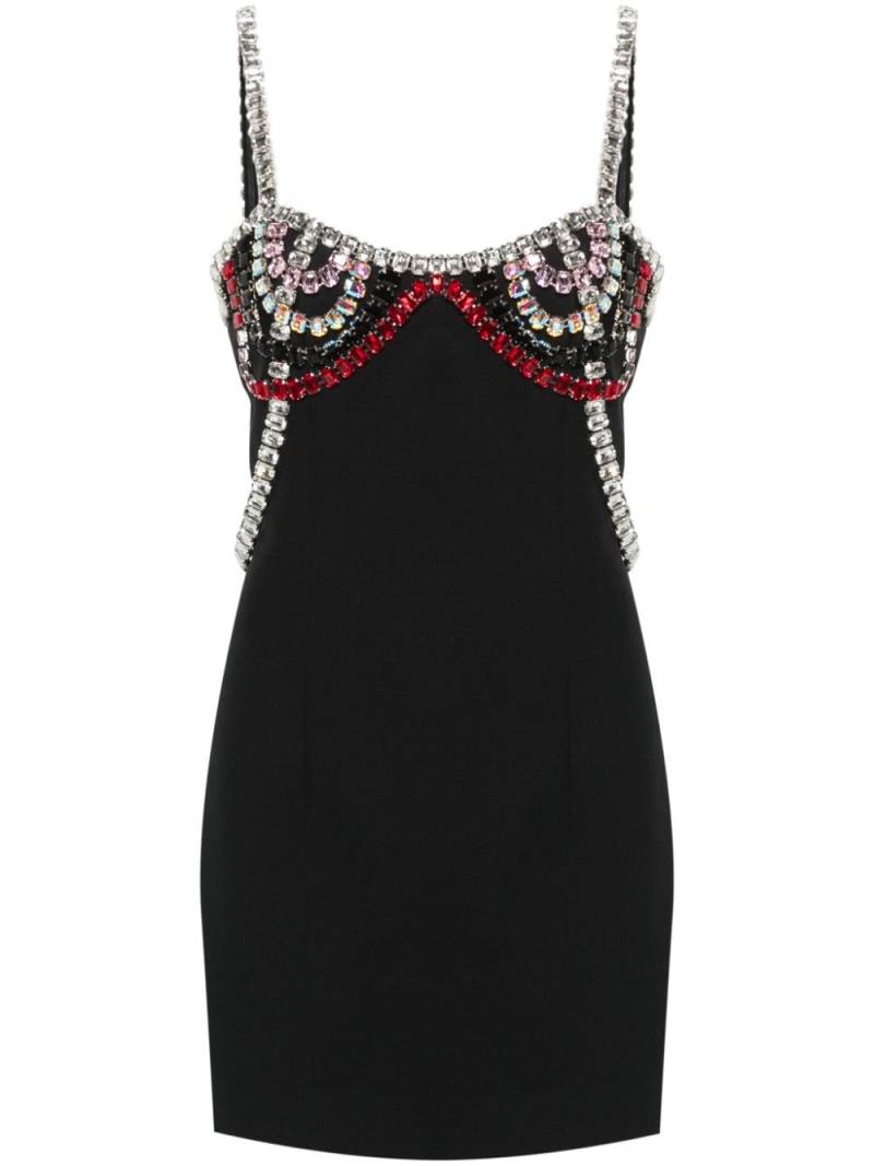 Nuè crystal-embellished mini dress - Black von Nuè