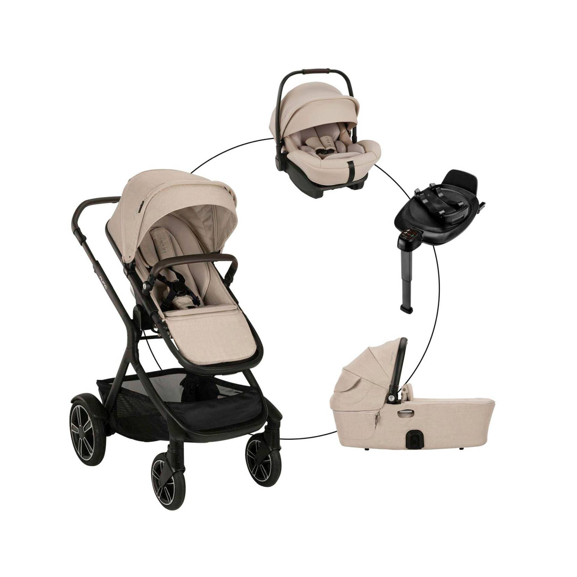 Kombikinderwagen Demi Next Travel-Set inkl. Babyschale Arra Next und Isofix-Basis Base Next Kombikinderwagen Demi Next Travel-Set inkl. Babyschale Arra Next und Isofix-Basis Base Next von Nuna