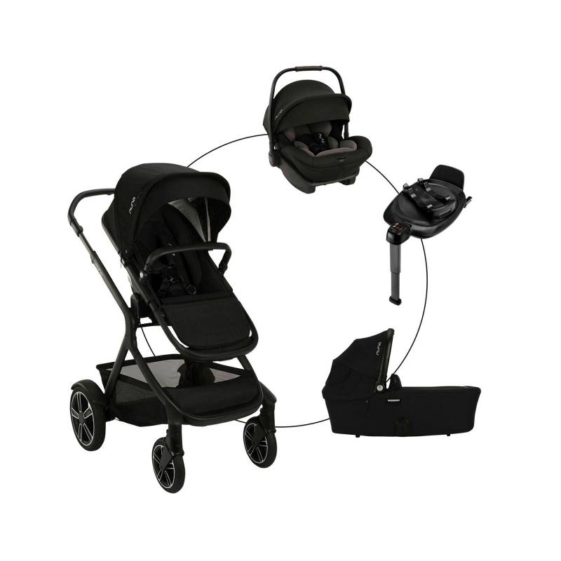 Kombikinderwagen Demi Next Travel-Set inkl. Babyschale Arra Next und Isofix-Basis Base Next von Nuna