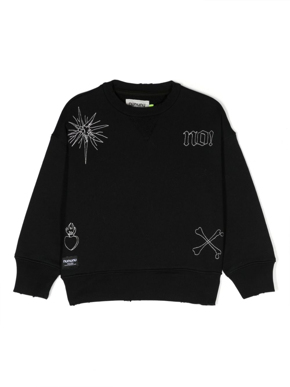 Nununu All Inked embroidered-motifs sweatshirt - Black von Nununu