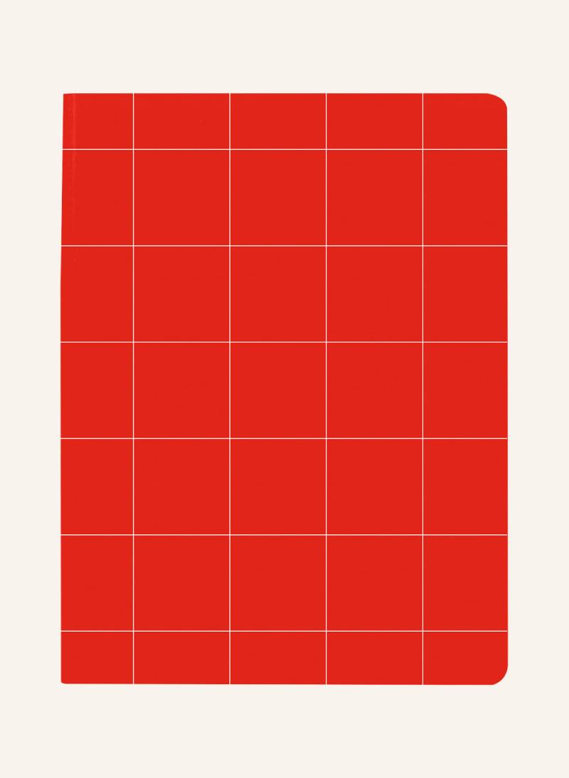 Nuuna Notizbuch Graphic L Light Break The Grid rot von Nuuna