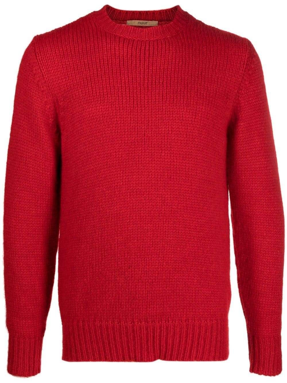 Nuur alpaca-wool knit jumper - Red von Nuur