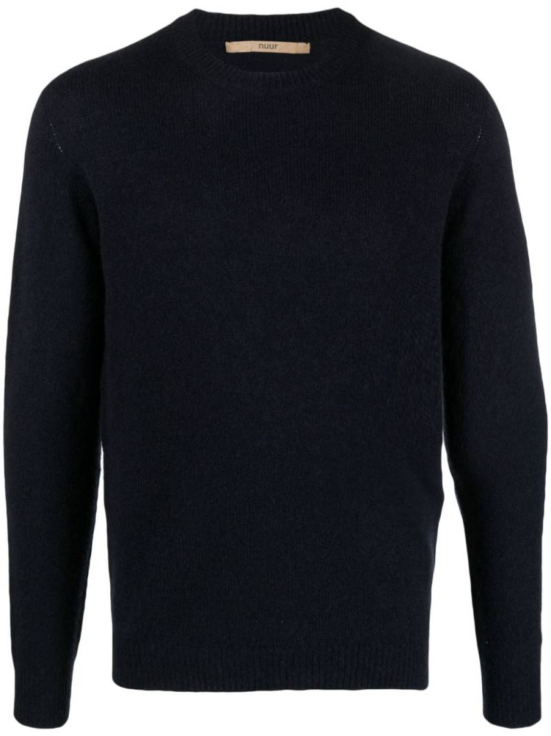 Nuur crew-neck long-sleeve jumper - Blue von Nuur