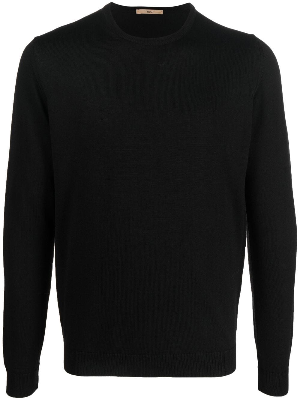 Nuur crew-neck merino jumper - Black von Nuur