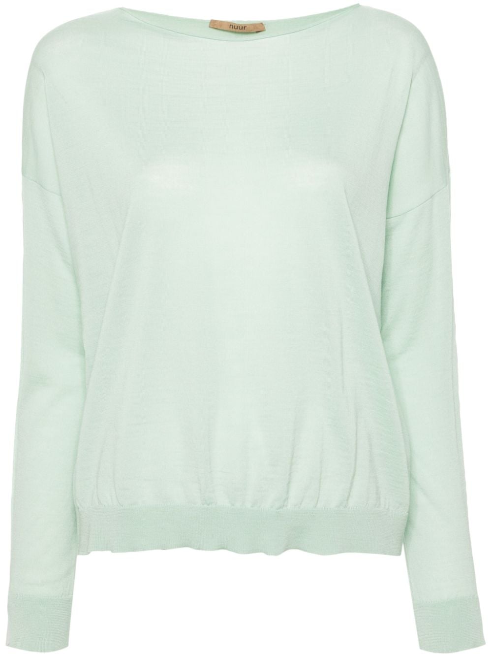 Nuur drop-shoulder merino-wool jumper - Green von Nuur