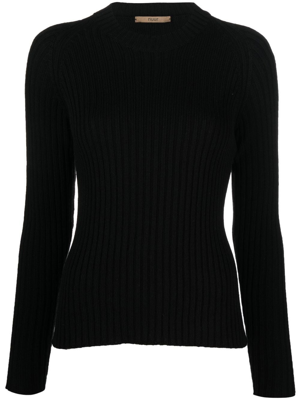 Nuur ribbed-knit merino jumper - Black von Nuur