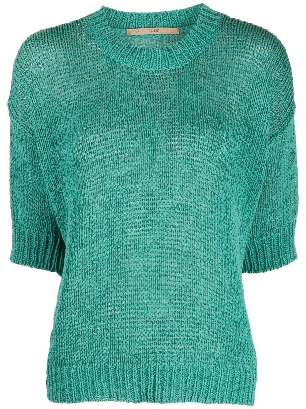 Nuur round-neck knitted top - Green von Nuur