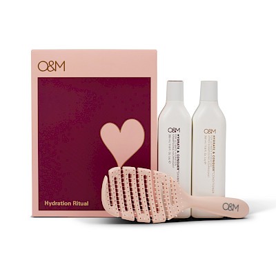 O&M Haircare - Hydration Ritual Gift Pack With Flexible Brush von O&M Original Mineral