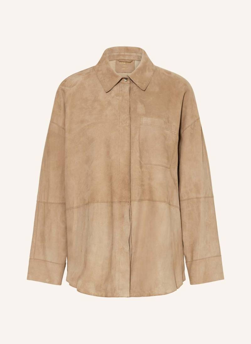 Oakwood Leder-Overjacket beige von OAKWOOD