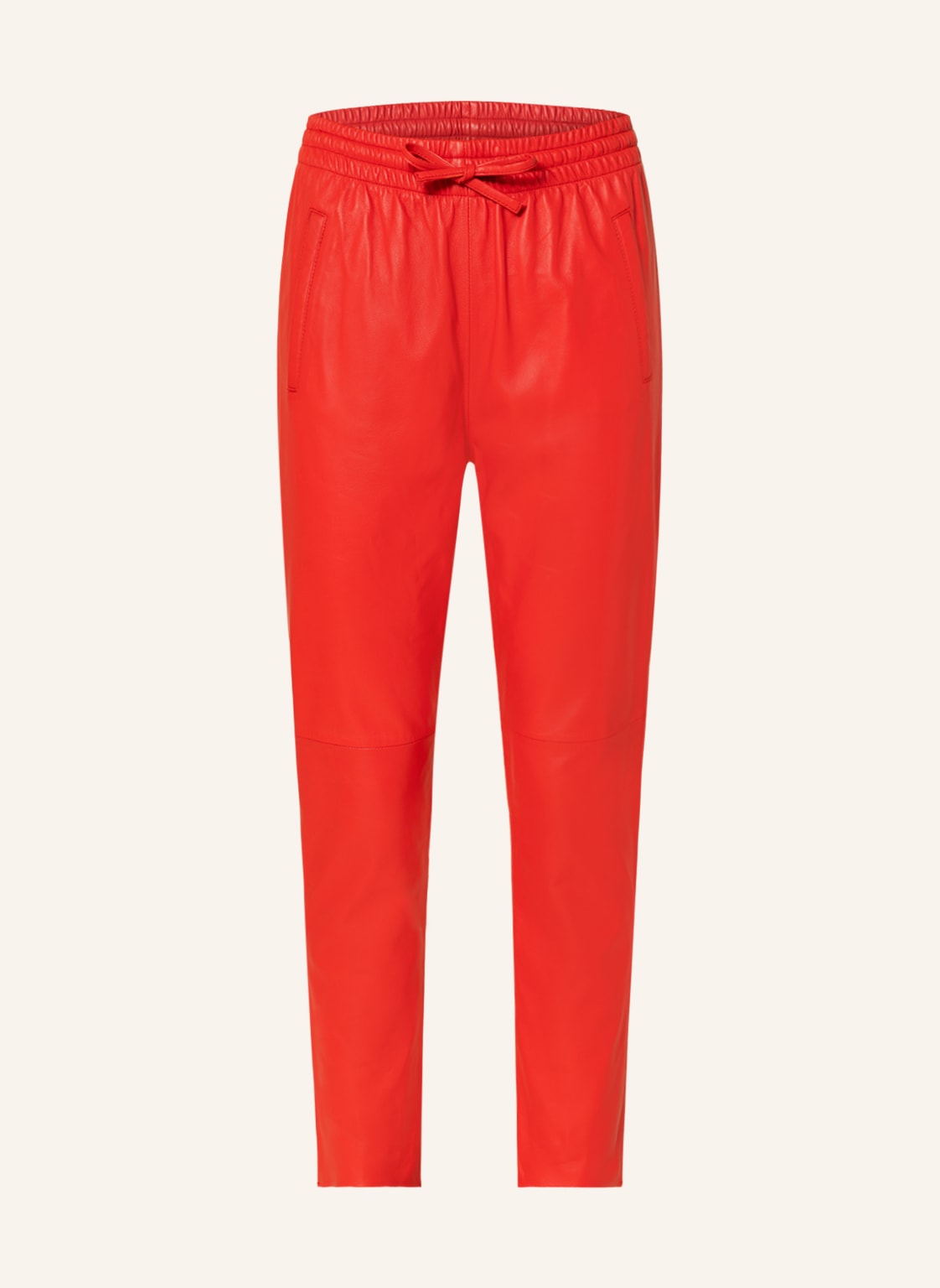 Oakwood Lederhose Im Jogging-Stil rot von OAKWOOD