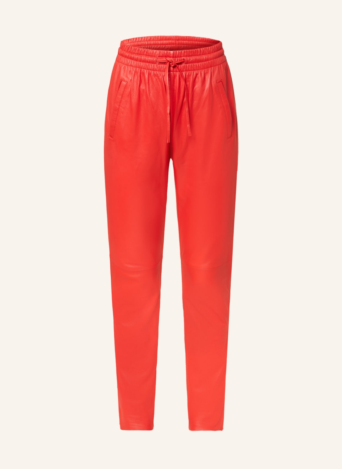 Oakwood Lederhose Im Jogging-Stil rot von OAKWOOD