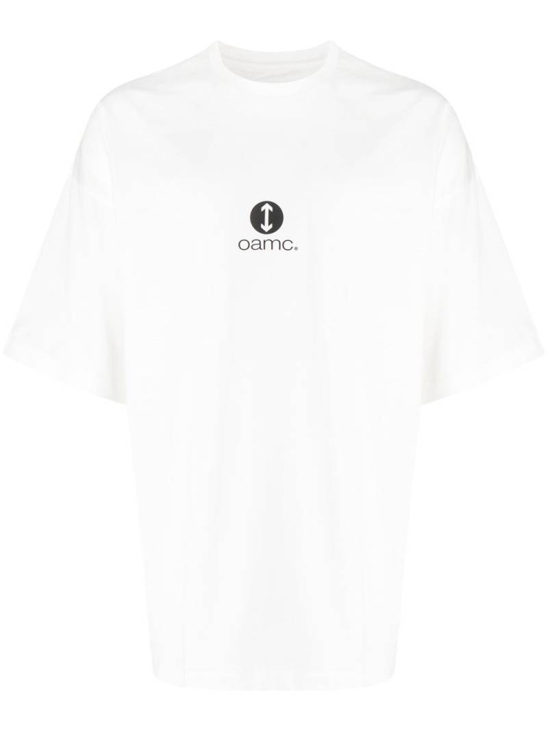 OAMC Altitude logo-print cotton T-shirt - White von OAMC