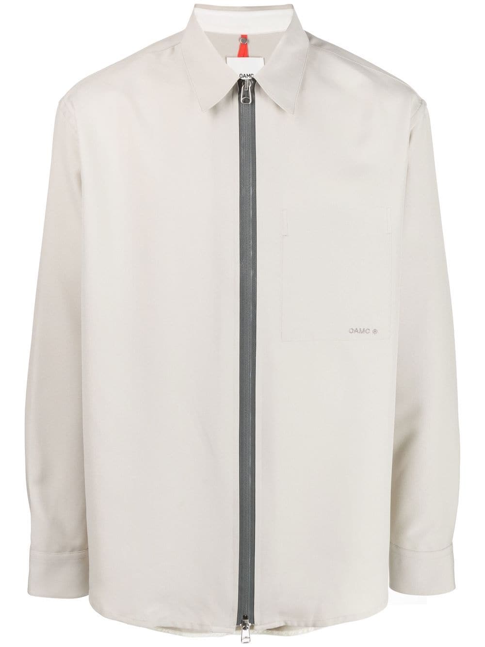 OAMC Ian zip-fastening shirt - Grey von OAMC