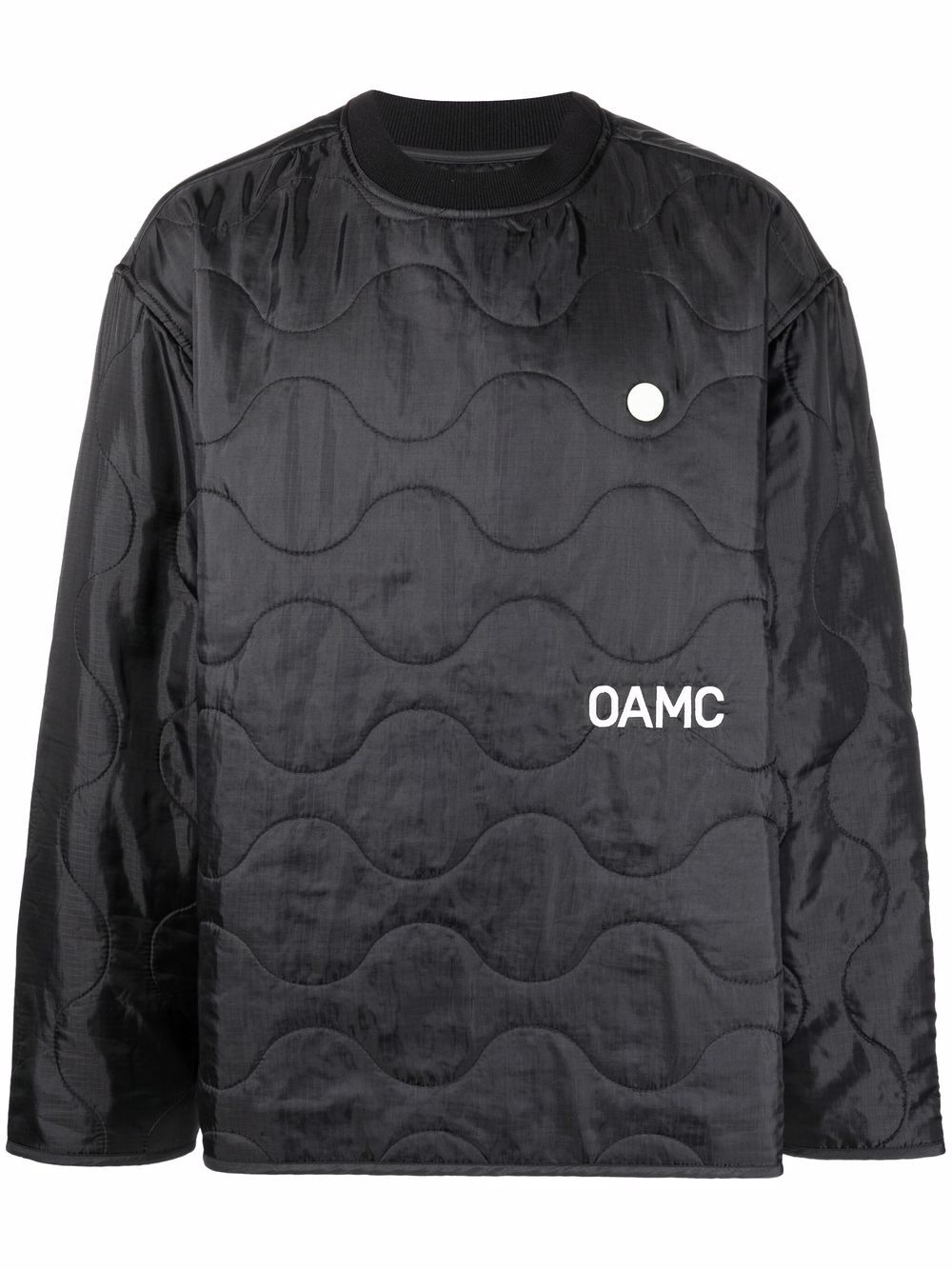 OAMC Peacemaker-print quilted jacket - Black von OAMC