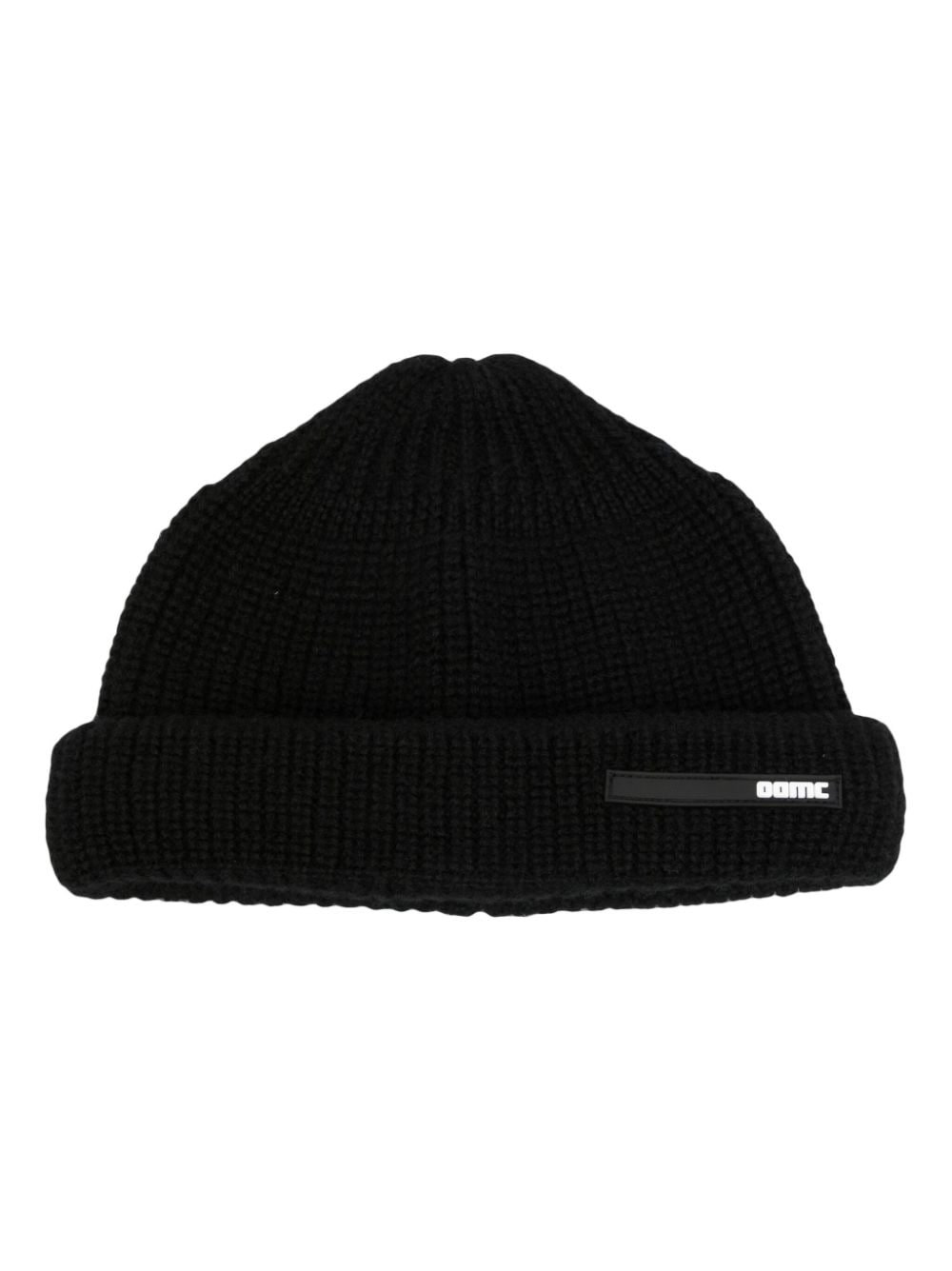 OAMC Peak logo-patch beanie - Black von OAMC