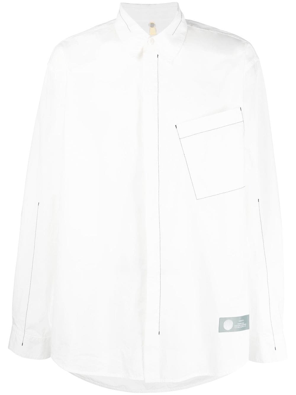 OAMC asymmetric pocket long sleeve shirt - White von OAMC