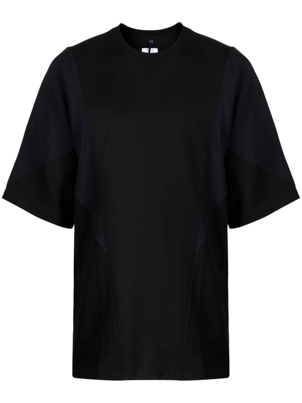 OAMC crew-neck panelled cotton T-shirt - Black von OAMC