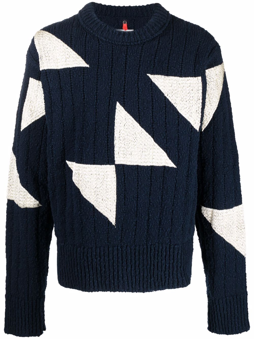 OAMC geometric crew-neck jumper - Blue von OAMC