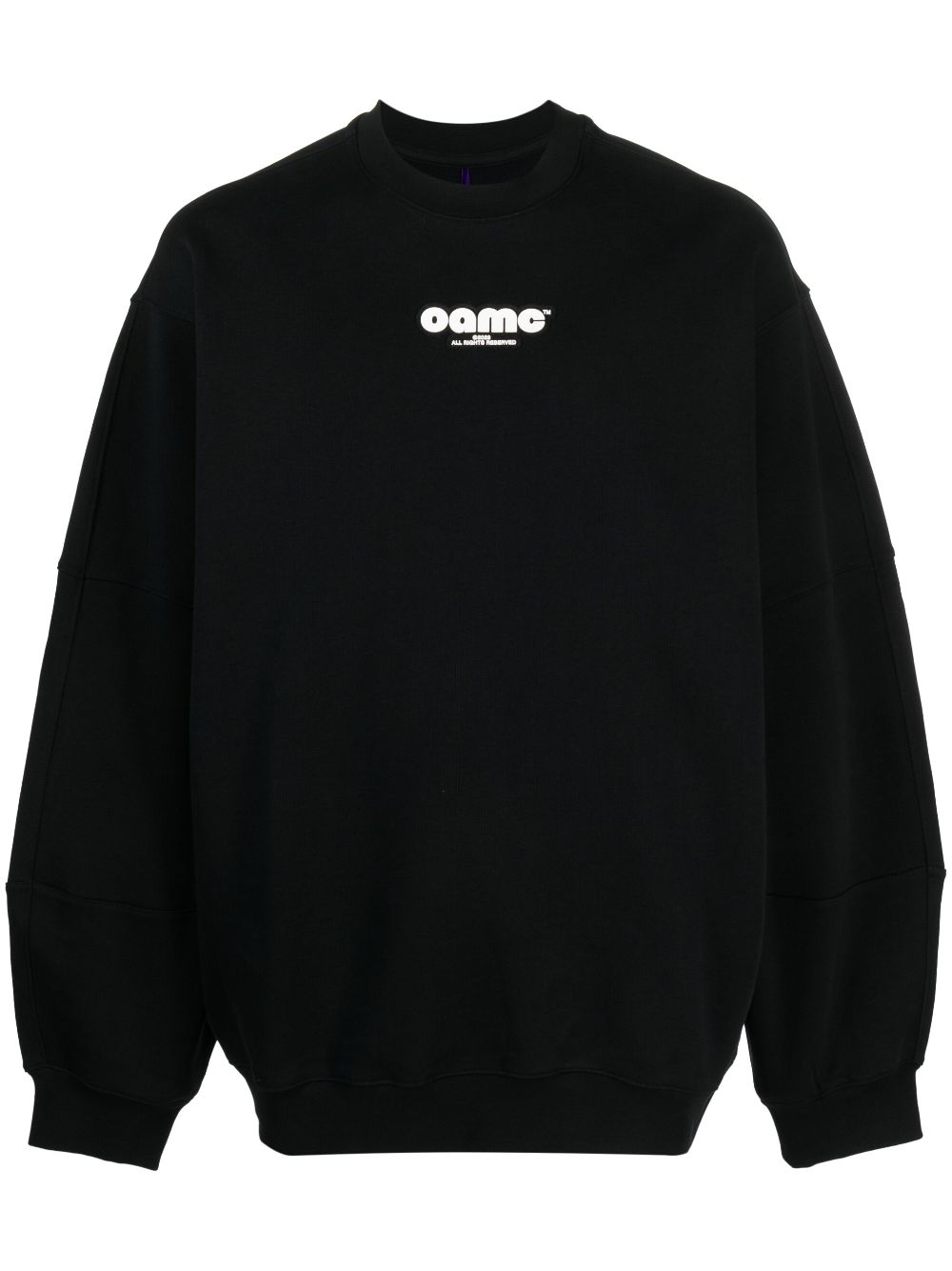 OAMC logo-patch cotton sweatshirt - Black von OAMC