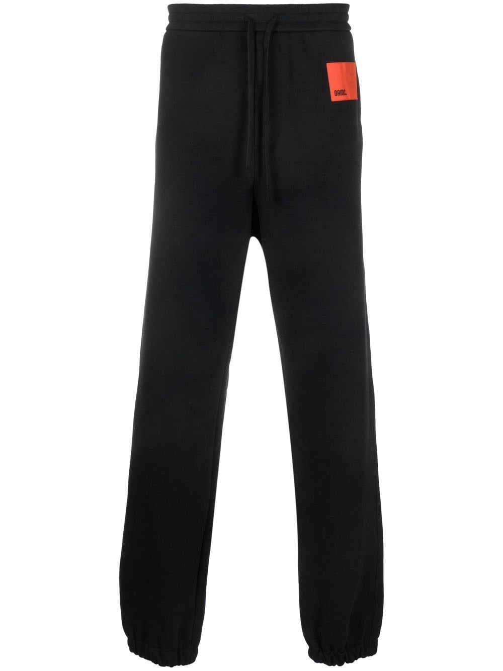 OAMC logo-patch cotton track pants - Black von OAMC