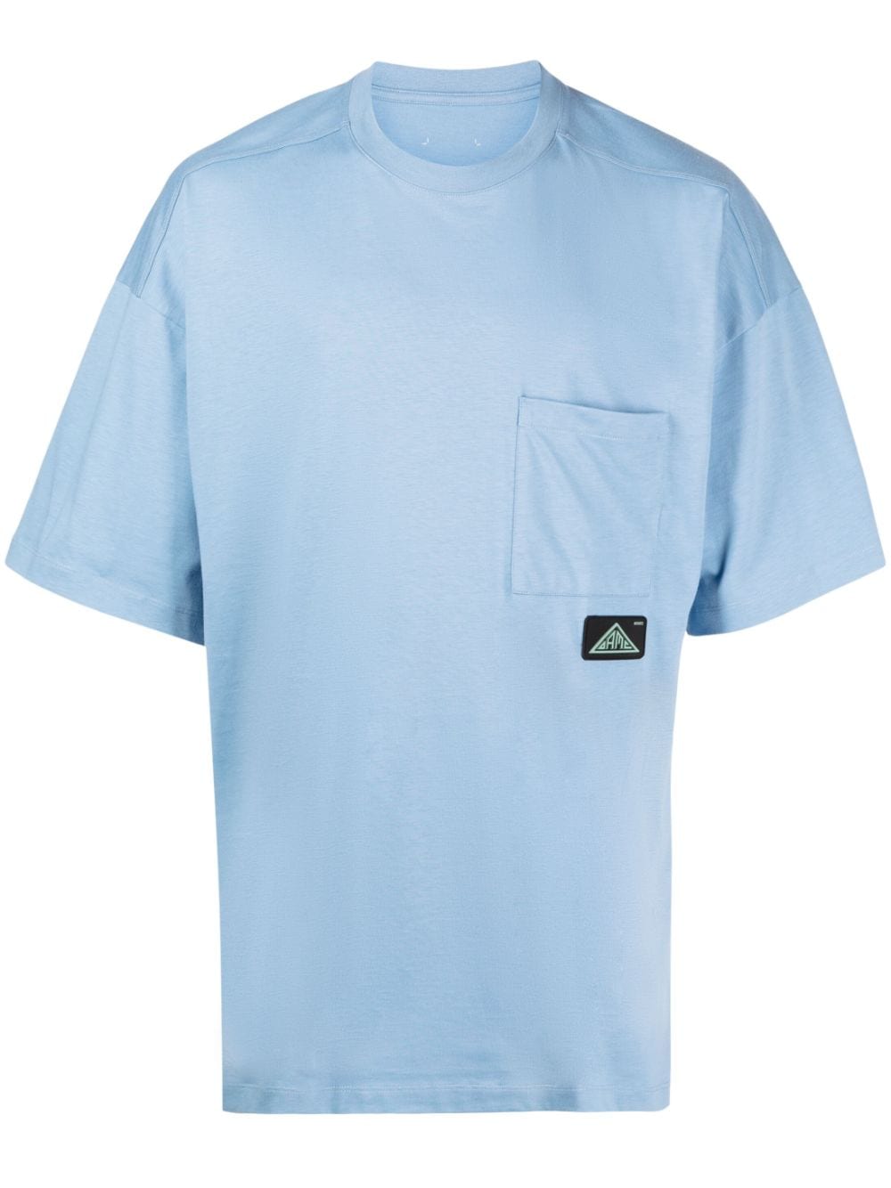 OAMC logo-patch organic-cotton T-shirt - Blue von OAMC