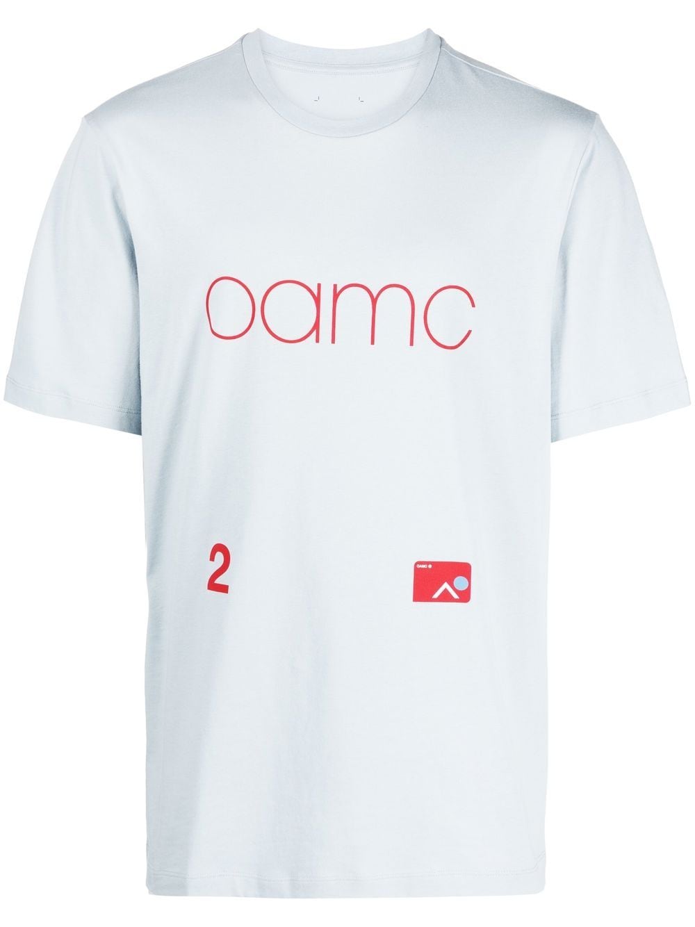 OAMC logo-print cotton T-shirt - Blue von OAMC