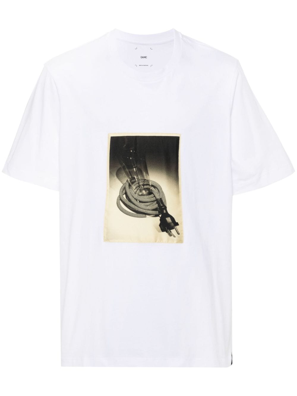 OAMC logo-print cotton T-shirt - White von OAMC