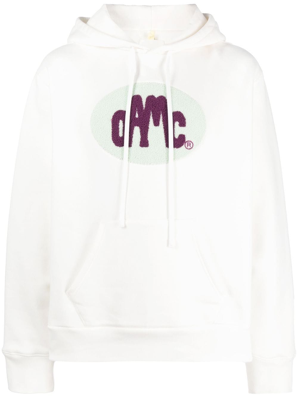 OAMC logo-print pullover hoodie - White von OAMC