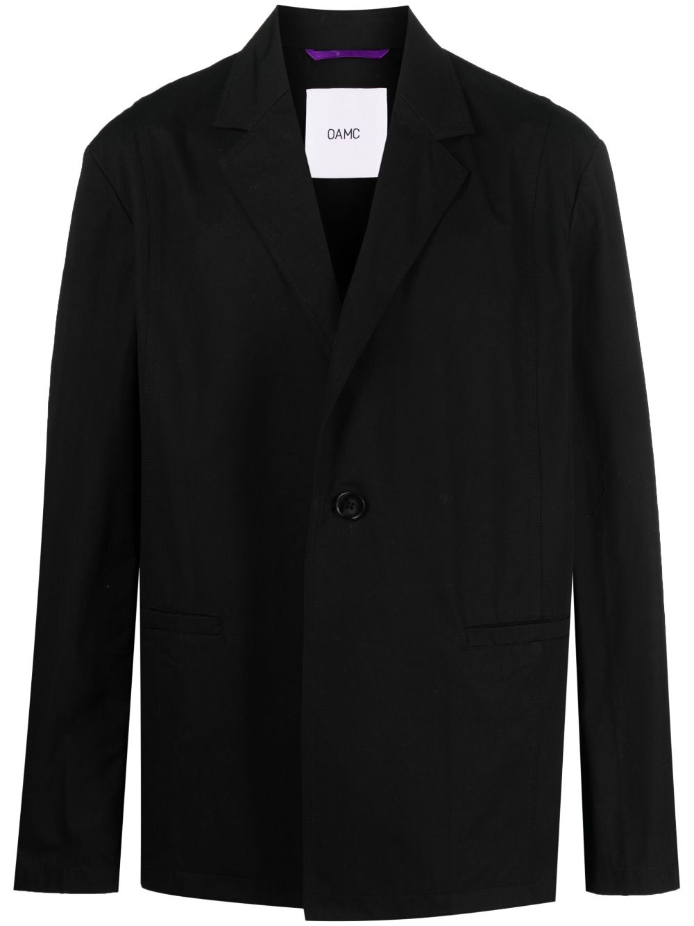 OAMC oversize cotton single-breasted blazer - Black von OAMC