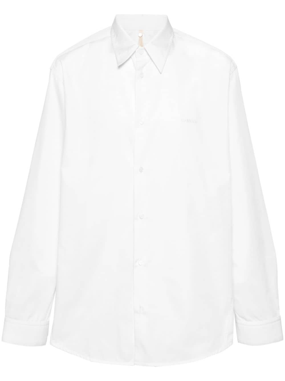 OAMC patch-detail poplin shirt - White von OAMC