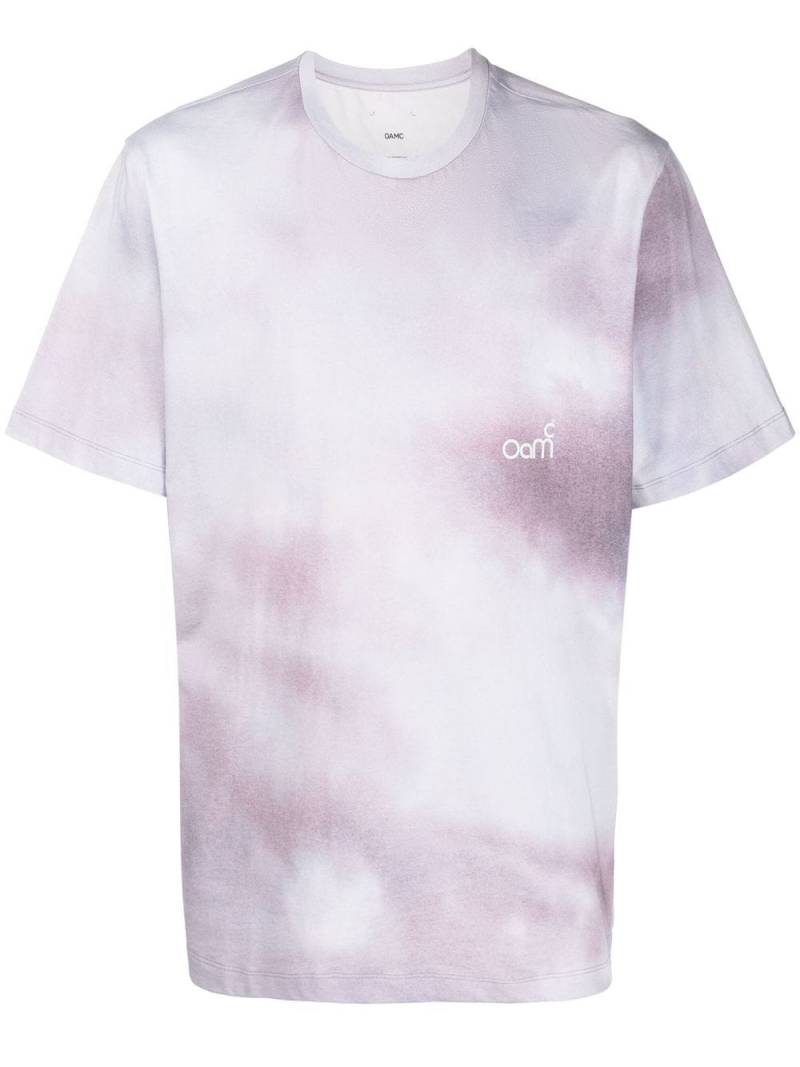 OAMC tie-dye logo-print T-shirt - Purple von OAMC