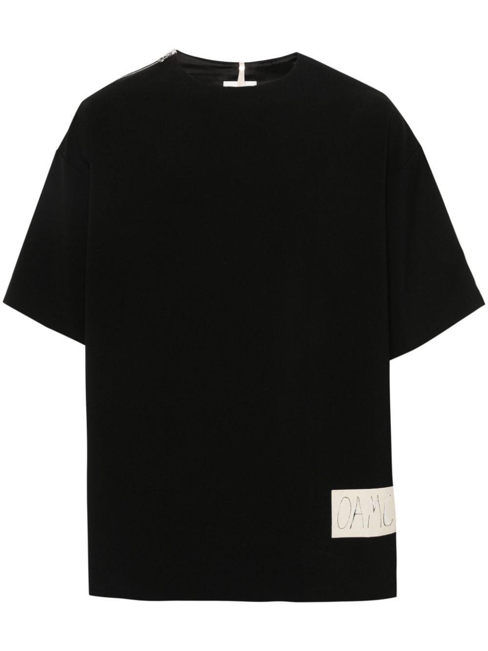 OAMC zip-detail T-shirt - Black von OAMC