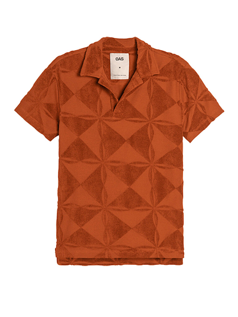 OAS Frottee Poloshirt orange | M von OAS
